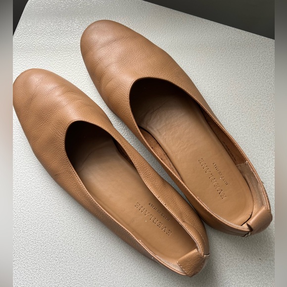 Everlane day glove ballet flat shoes tan size 8 good condition - Picture 6 of 7